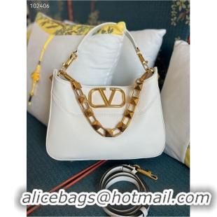 Affordable Price VALENTINO GARAVANI Loco Calf leather bag V2028 white