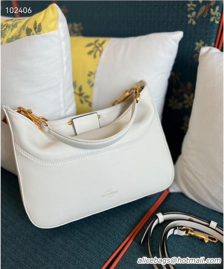 Affordable Price VALENTINO GARAVANI Loco Calf leather bag V2028 white