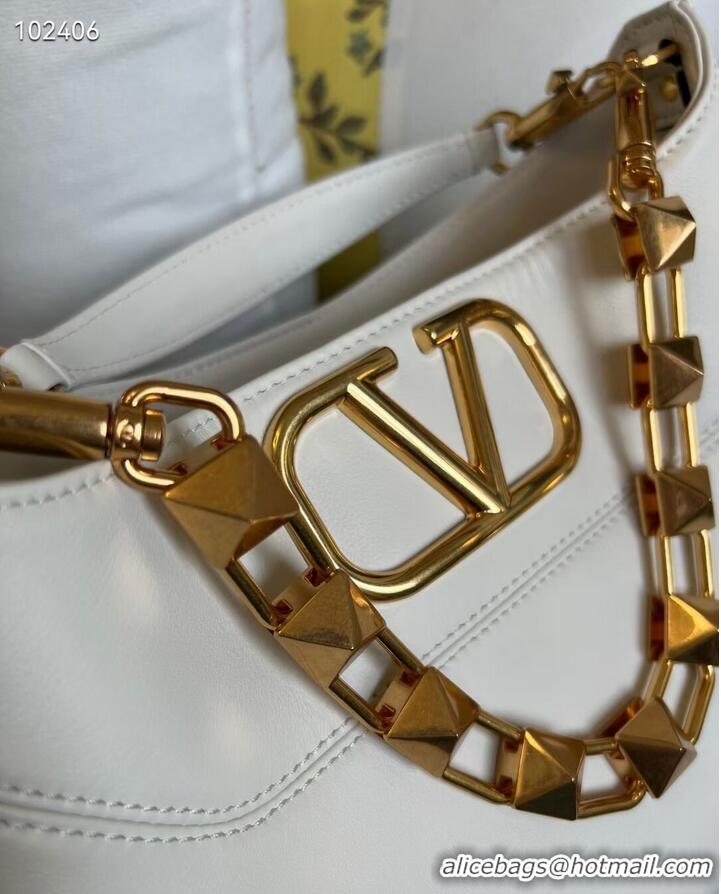 Affordable Price VALENTINO GARAVANI Loco Calf leather bag V2028 white