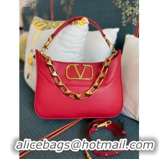 Fashion Discount VALENTINO GARAVANI Loco Calf leather bag V2028 red