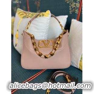 Cheapest VALENTINO GARAVANI Loco Calf leather bag V2028 pink