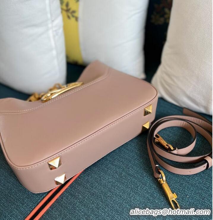 Cheapest VALENTINO GARAVANI Loco Calf leather bag V2028 pink