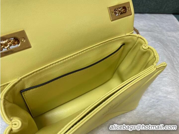 Promotional VALENTINO GARAVANI One Stud Sheepskin Shoulder Bag XW0B0K21 yellow