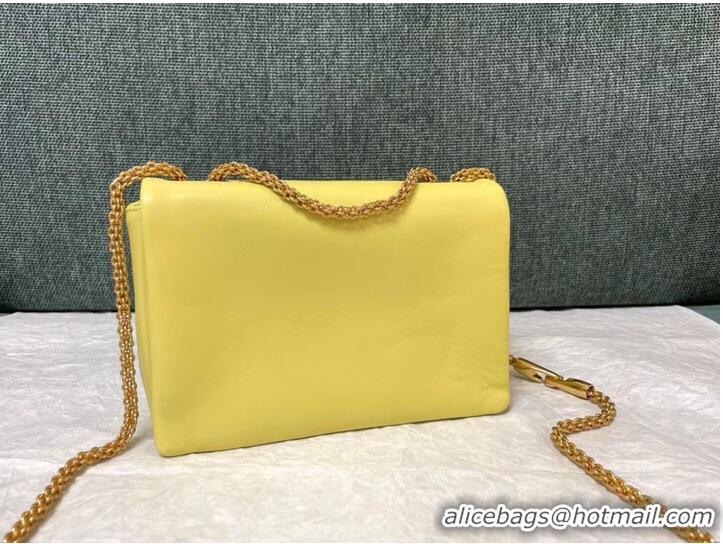 Promotional VALENTINO GARAVANI One Stud Sheepskin Shoulder Bag XW0B0K21 yellow