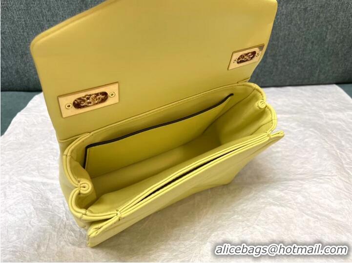 Promotional VALENTINO GARAVANI One Stud Sheepskin Shoulder Bag XW0B0K21 yellow