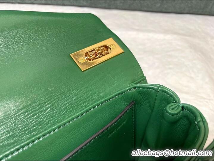 Classic Grade VALENTINO GARAVANI One Stud Sheepskin Shoulder Bag XW0B0K21 green