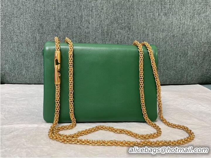 Classic Grade VALENTINO GARAVANI One Stud Sheepskin Shoulder Bag XW0B0K21 green