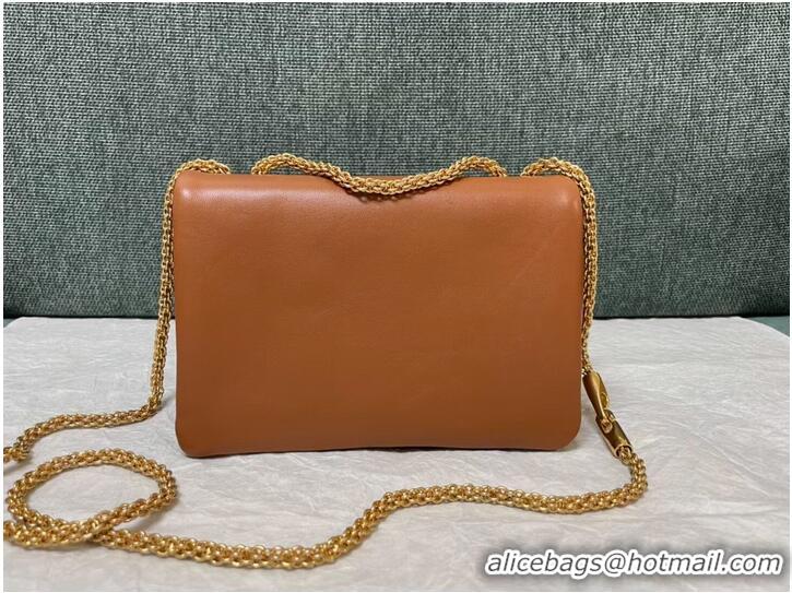 Wholesale VALENTINO GARAVANI One Stud Sheepskin Shoulder Bag XW0B0K21 Caramel