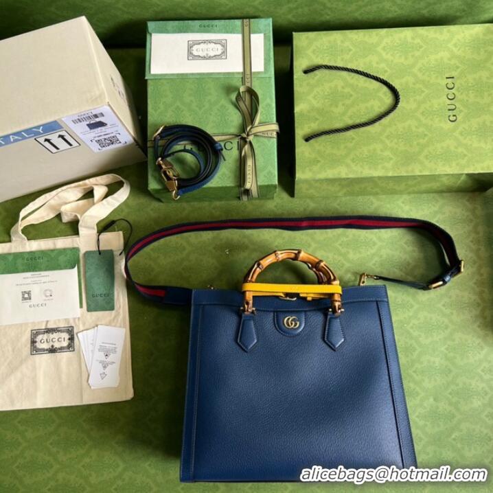 Shop Promotional Gucci Diana medium tote bag 678842 Royal blue