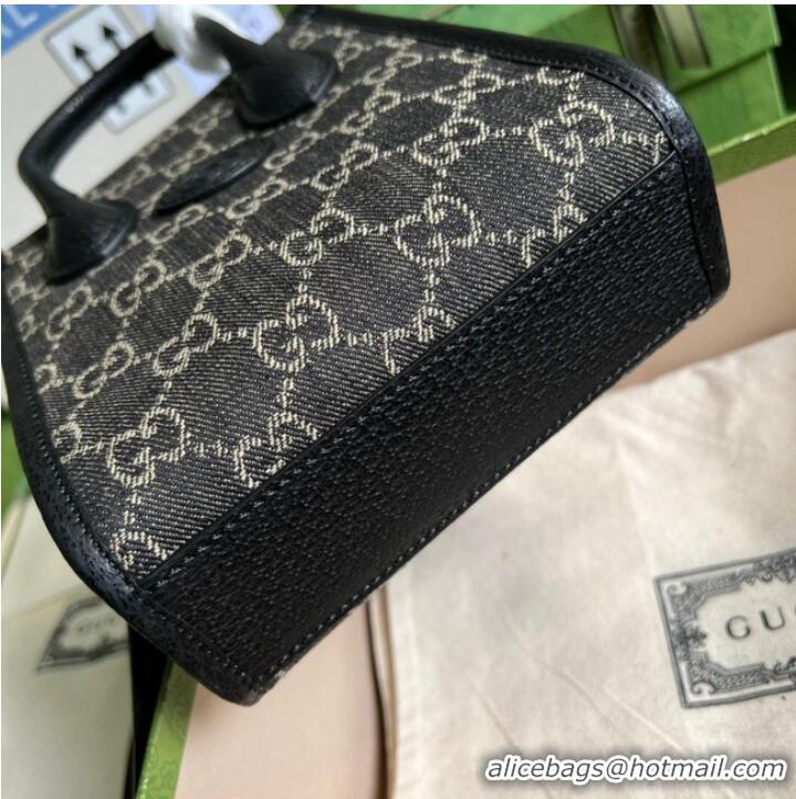 Super Quality Gucci Mini tote bag with Interlocking G 671623 black