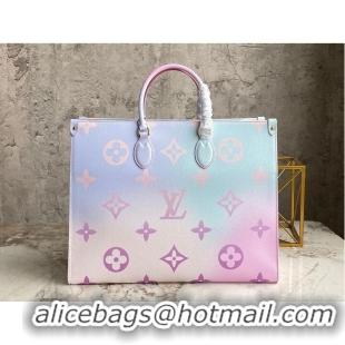 Well Crafted Louis Vuitton ONTHEGO GM Dip Dye Pastel M46076 Pink&Blue