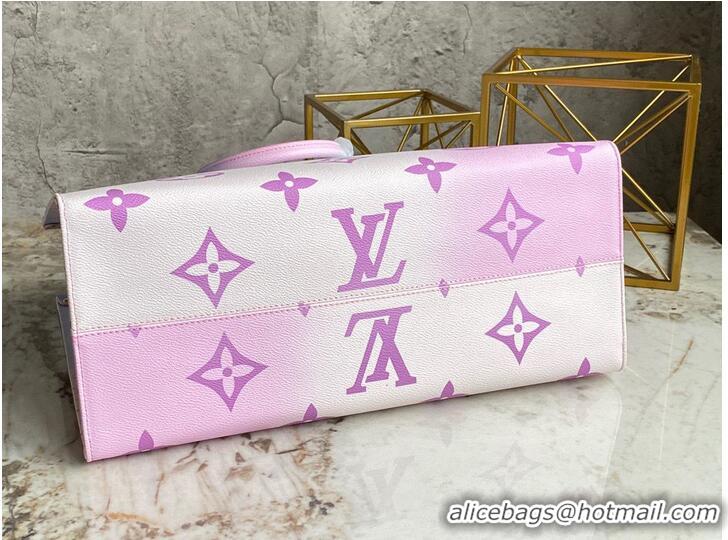 Well Crafted Louis Vuitton ONTHEGO GM Dip Dye Pastel M46076 Pink&Blue