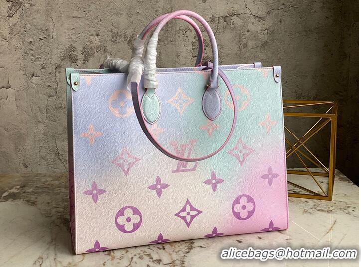 Well Crafted Louis Vuitton ONTHEGO GM Dip Dye Pastel M46076 Pink&Blue