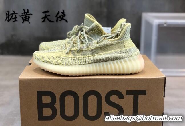 Unique Style Adidas Yeezy Boost 350 V2 Sneakers ' Antlian Static' Yellow 042039