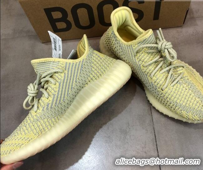 Unique Style Adidas Yeezy Boost 350 V2 Sneakers ' Antlian Static' Yellow 042039