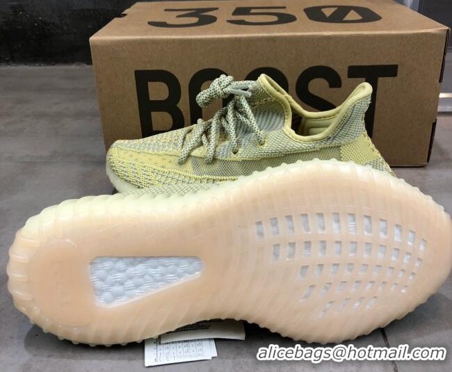 Unique Style Adidas Yeezy Boost 350 V2 Sneakers ' Antlian Static' Yellow 042039