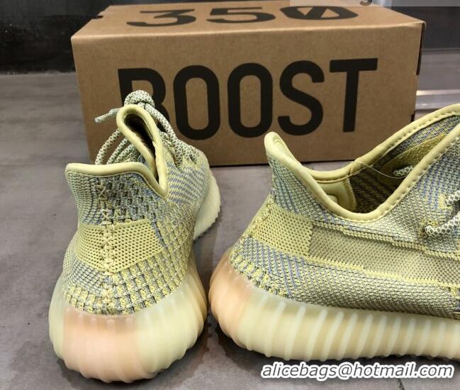 Unique Style Adidas Yeezy Boost 350 V2 Sneakers ' Antlian Static' Yellow 042039