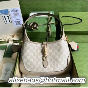 Affordable Price Gucci Jackie 1961 small GG shoulder bag 678843 Beige