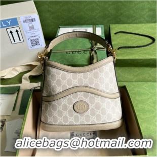 Low Cost Gucci Large shoulder bag with Interlocking G 696011 Beige