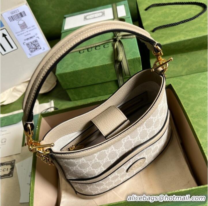 Low Cost Gucci Large shoulder bag with Interlocking G 696011 Beige