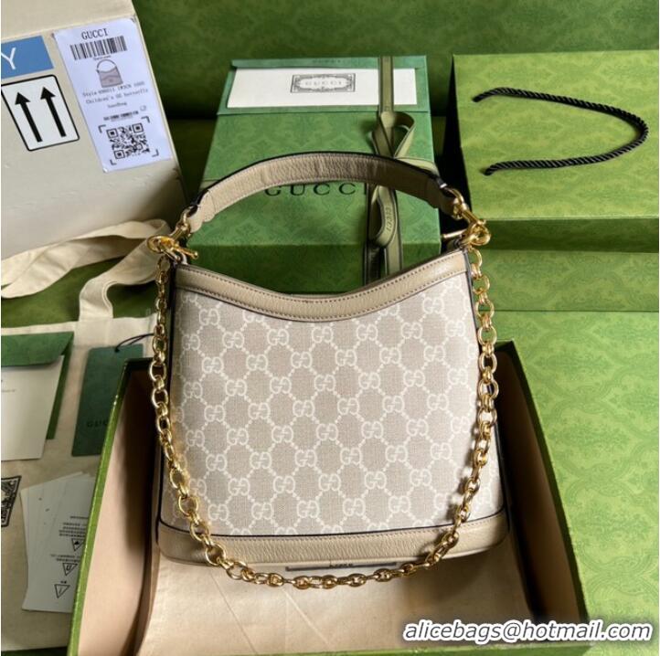 Low Cost Gucci Large shoulder bag with Interlocking G 696011 Beige