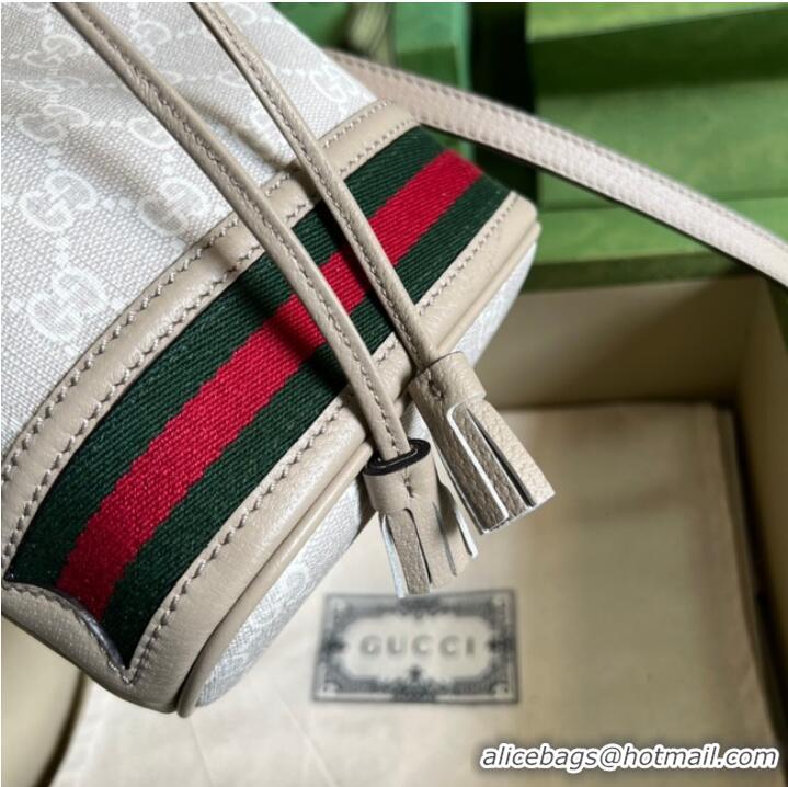 Buy Fashionable Gucci Ophidia mini GG bucket bag ‎550620 Beige