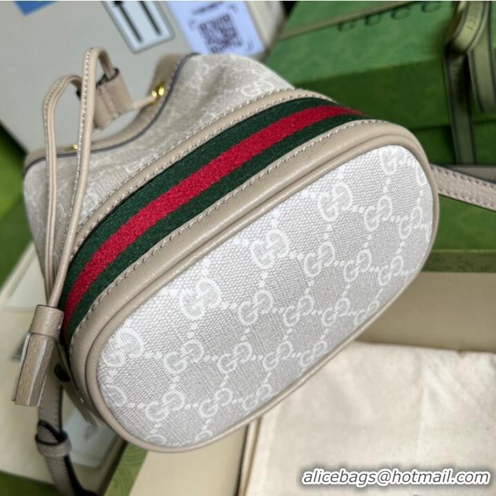 Buy Fashionable Gucci Ophidia mini GG bucket bag ‎550620 Beige