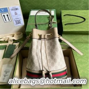 Buy Discount Gucci Ophidia small GG bucket bag 550621 Beige