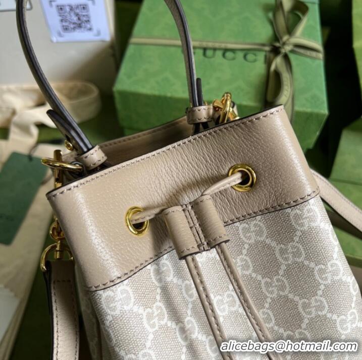 Buy Discount Gucci Ophidia small GG bucket bag 550621 Beige