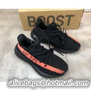 Luxury Discount Adidas Yeezy Boost 350 V2 Sneakers 'Black/Red' 042050