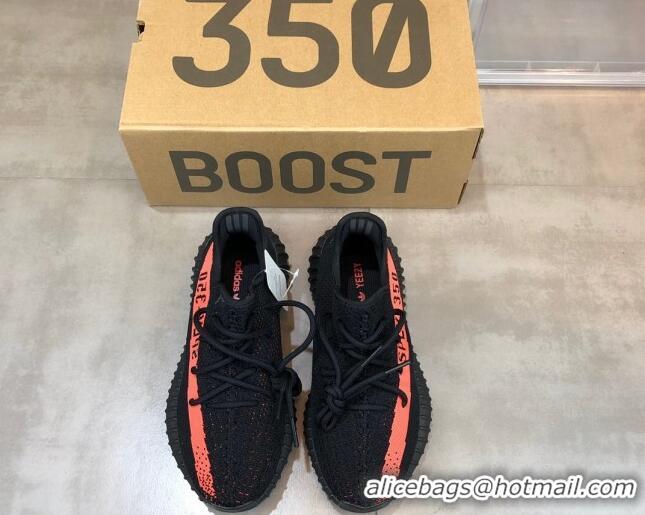 Luxury Discount Adidas Yeezy Boost 350 V2 Sneakers 'Black/Red' 042050