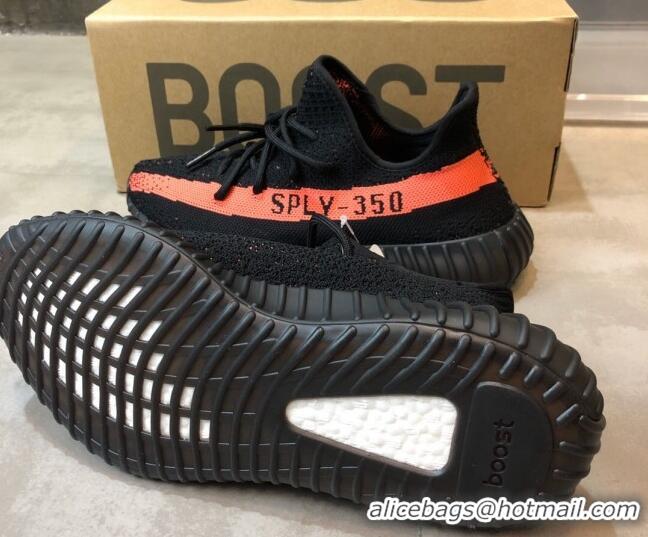 Luxury Discount Adidas Yeezy Boost 350 V2 Sneakers 'Black/Red' 042050