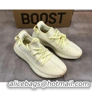 Discount Adidas Yeezy Boost 350 V2 Sneakers 'Cream' Yellow 042054