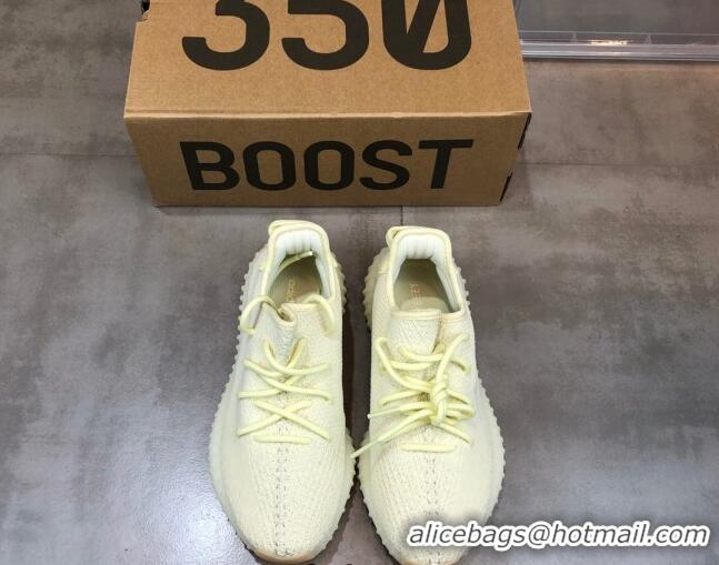 Discount Adidas Yeezy Boost 350 V2 Sneakers 'Cream' Yellow 042054