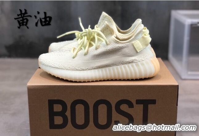 Discount Adidas Yeezy Boost 350 V2 Sneakers 'Cream' Yellow 042054