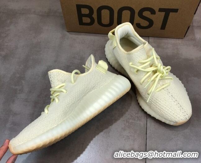 Discount Adidas Yeezy Boost 350 V2 Sneakers 'Cream' Yellow 042054