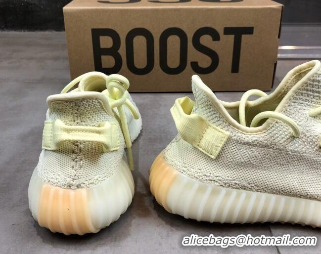 Discount Adidas Yeezy Boost 350 V2 Sneakers 'Cream' Yellow 042054