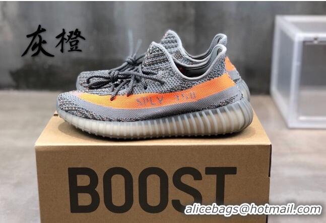 Sophisticated Adidas Yeezy Boost 350 V2 Sneakers Grey/Orange 042055