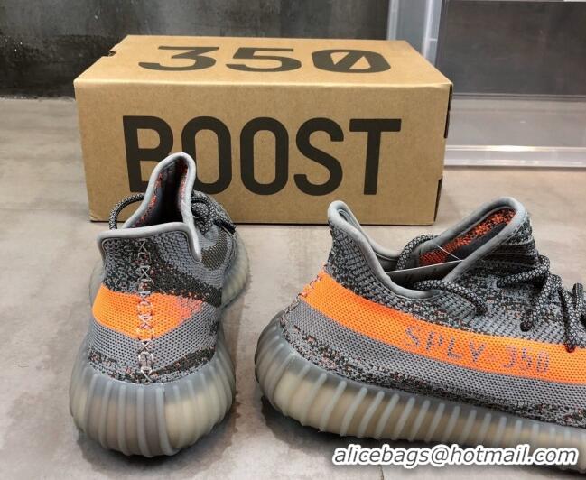 Sophisticated Adidas Yeezy Boost 350 V2 Sneakers Grey/Orange 042055