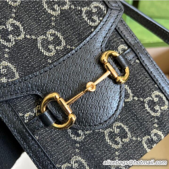 Buy Cheap Gucci Horsebit 1955 mini bag 625615 black