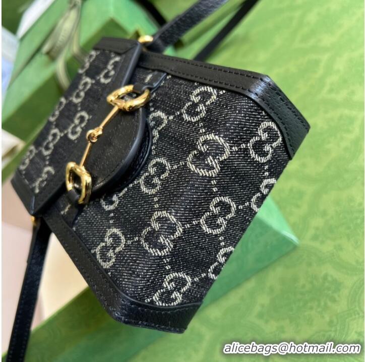 Buy Cheap Gucci Horsebit 1955 mini bag 625615 black