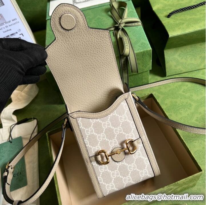 Buy Classic Gucci Horsebit 1955 mini bag 625615 Beige