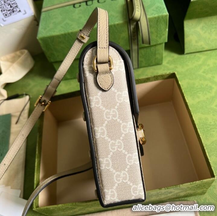 Buy Classic Gucci Horsebit 1955 mini bag 625615 Beige