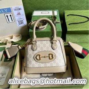 Super Quality Gucci Ophidia small top handle bag with Web 677212 Beige