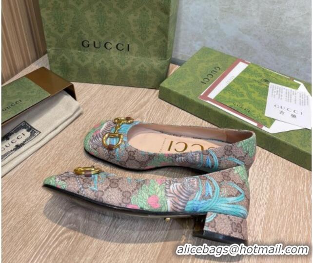 Purchase Gucci Tiger GG Canvas Ballet Flat 041335