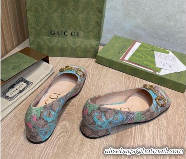 Purchase Gucci Tiger GG Canvas Ballet Flat 041335