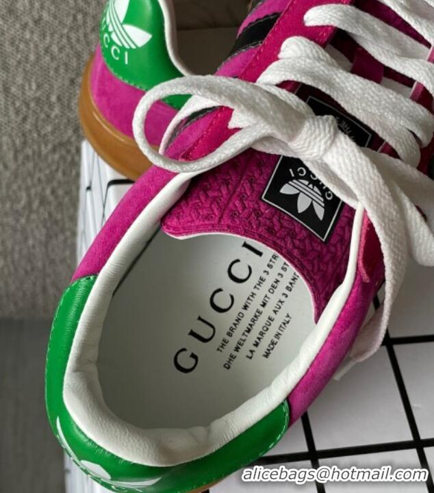 Good Quality Gucci x Adidas Gazelle Suede Sneakers Pink 0422106