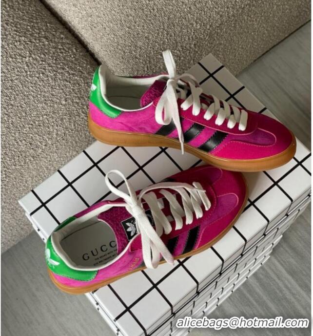 Good Quality Gucci x Adidas Gazelle Suede Sneakers Pink 0422106