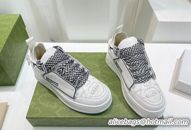 Good Looking Gucci Calfskin Sneakers White 0422117