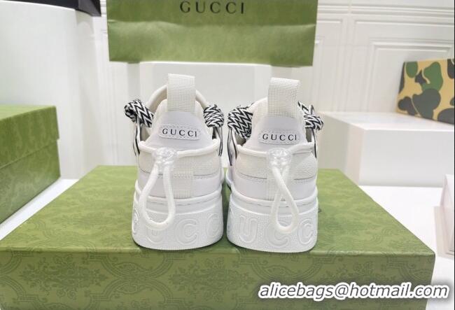 Good Looking Gucci Calfskin Sneakers White 0422117